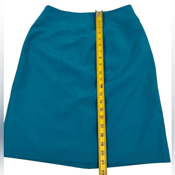 Worthington Blue Pencil Mini Skirt Office Academia Business Professional Work - Picture 3 of 6